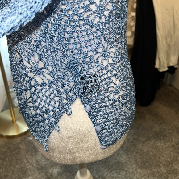 SER.O.YA Parley Crochet Top in Sky Blue - Picture 8 of 8